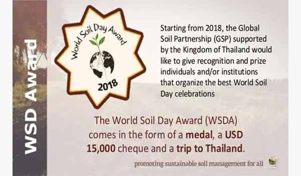 ICAR won King Bhumibol World Soil Day Award 2020